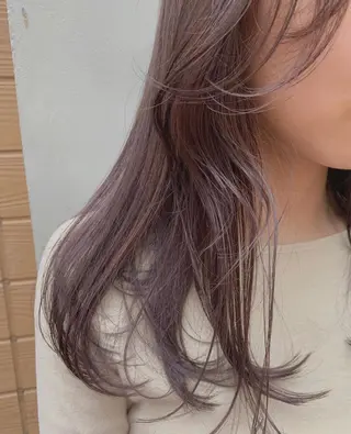 ロング カラー ヘアアレンジ 🐈⬛韓国ヘア カノン♥️のヘアスタイル