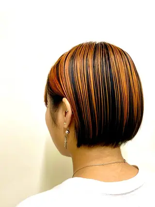 ショート エリア唯一🌈ᵕ̈* 派手髪モリヤ🌺のヘアスタイル