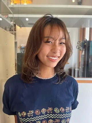 ミディアム 🌼sunc HINAMI🌼のヘアスタイル