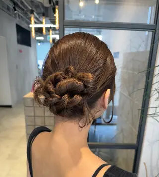 ヘアアレンジ 透明感カラー✨艶髪 制作🌱山根あゆみのヘアスタイル