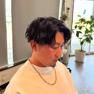パーマ メンズ 山口 泰広のヘアスタイル