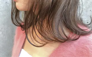 ミディアム カラー 大栗 佑也  髪質改善のヘアスタイル