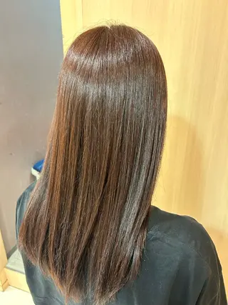 ロング カラー たけだゆめ ヘアカラー/髪質改善のヘアスタイル