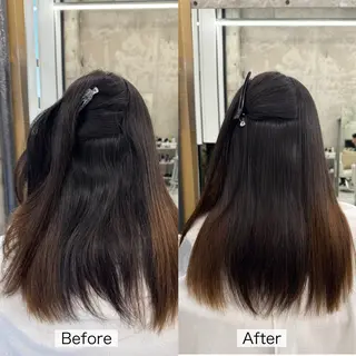 ロング 関川 奈摘のヘアスタイル