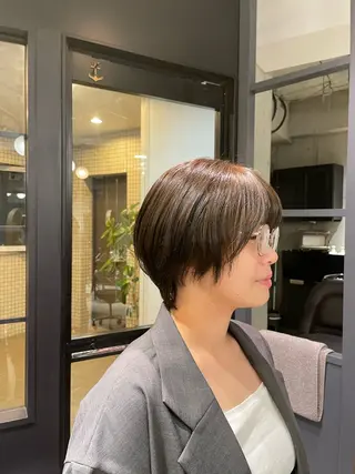 ショート 透明感カラー🪡🤍 nanao🤍🪡のヘアスタイル