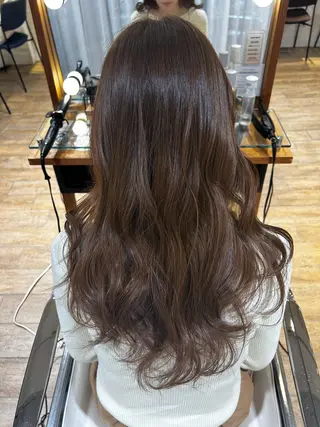 ロング カラー ハイトーン/カラー /縮毛矯正/松田健佑のヘアスタイル