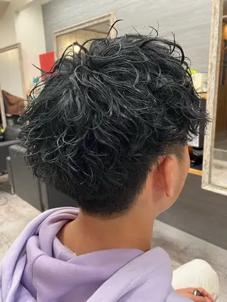 パーマ メンズ メンズ特化/パーマ/ フェードWATARUのヘアスタイル