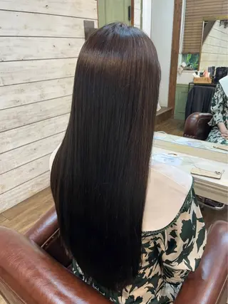 ロング 赤木蓮/メンズ特化 パーマ/ハイトーンのヘアスタイル