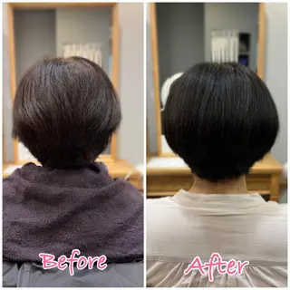 カラー ショートカット 🌸 飯野 舞桜のヘアスタイル