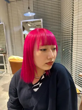 ショート カラー vicca ekolu所属・🩵ハイトーン/ 海外風/SAKI🩵のヘアスタイル