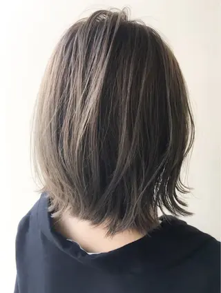 ミディアム カラー stylist/ボブ ことの/韓国レイヤーのヘアスタイル