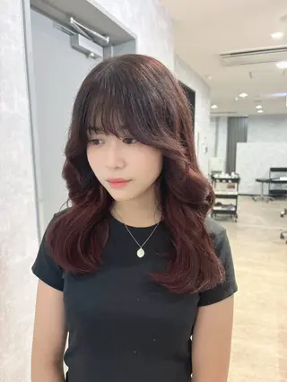 カラー La fith hair ray 札幌店所属・顔まわり/W カラー/リョウのヘアスタイル