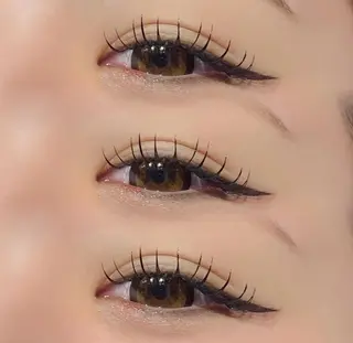 マツエク・マツパ 松野桃香♡ 束感eyelashのマツエク・マツパデザイン
