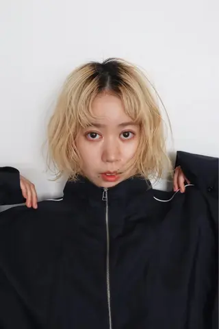 ショート カラー パーマ ヘアアレンジ メンズ キッズ ネイル マツエク・マツパ アイブロウ SALOWIN梅田茶屋町店所属・ウルフレイヤーカット /チヒロのヘアスタイル