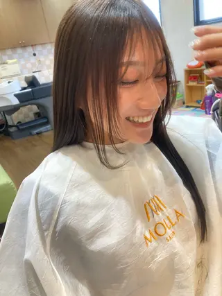 ミディアム MOLLASALON 浅香山店所属・ツジ モモカのヘアスタイル