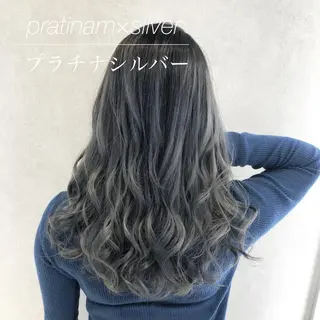 セミロング カラー 代表/七瀬/ギャル/ シールエクステ/渋谷のヘアスタイル