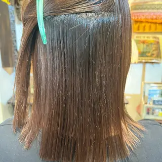 ミディアム パーマ BRITS 渡辺 菜々子のヘアスタイル