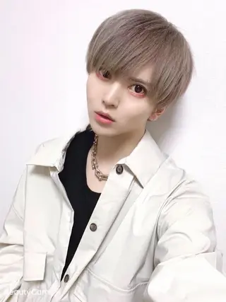 ショート カラー メンズ 曲がる縮毛矯正 髪質改善/西尾 幸樹のヘアスタイル