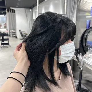 ミディアム カラー sawaka🪽うる 艶カラー/レイヤーのヘアスタイル