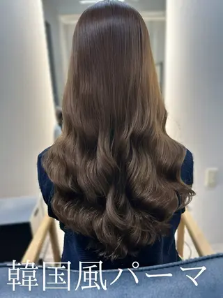 ロング パーマ 韓国風パーマ/ 韓国ヘア/大森千寛のヘアスタイル