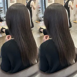 ロング カラー ORANGE 西中島 ：KUREA🎀のヘアスタイル