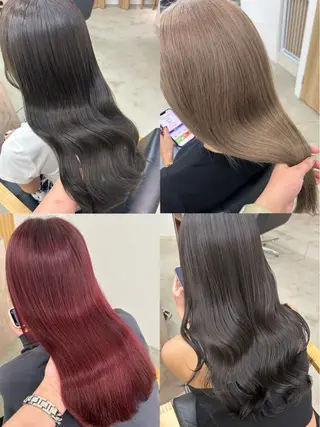 ロング カラー noa  🦋 ブリーチ/暖色のヘアスタイル