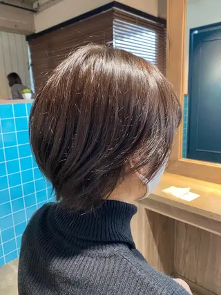 セミロング カラー 🟣メンズパーマ 川端 永遠🟣のヘアスタイル