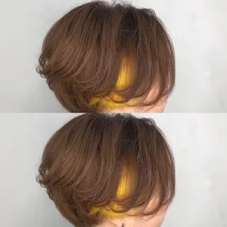 カラー 艶カラー🖤 れいな🖤のヘアスタイル
