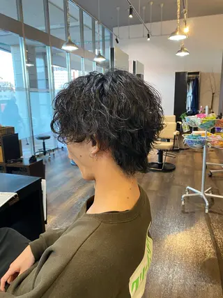 パーマ メンズ STYLE エキシティ店所属・【似合わせパーマ】 STYLE 杉原　魁のヘアスタイル