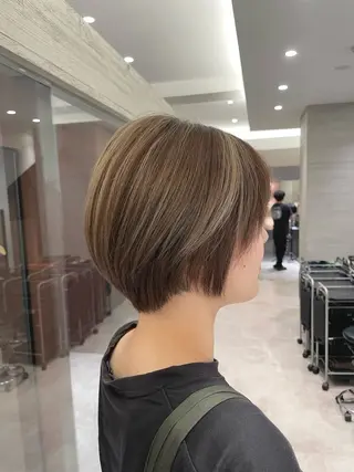 ショート カラー ヘアアレンジ .⋆⟡💖 Marin💖⟡⋆.のヘアスタイル