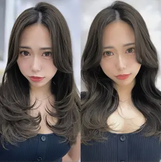 セミロング 似合わせ/レイヤー /顔まわり/池田歩樹のヘアスタイル