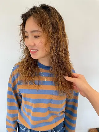 ロング パーマ ヘアアレンジ 🍊mai🍊 似合わせパーマのヘアスタイル