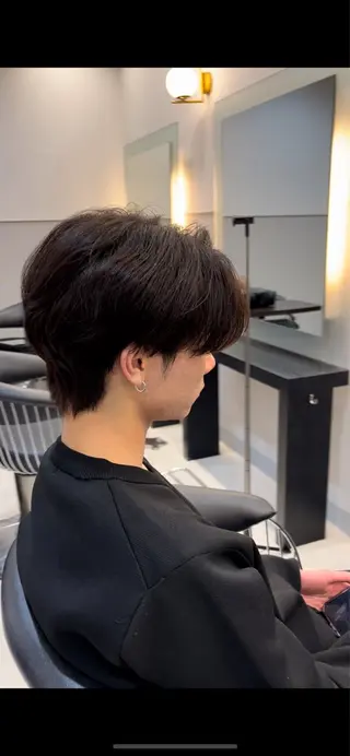 パーマ メンズ 池田 英俊のヘアスタイル