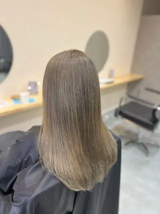 ロング カラー 🫧ケアブリーチ🫧 ✨艶カラーのヘアスタイル