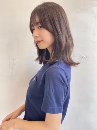 ミディアム 鎌倉 彩のヘアスタイル