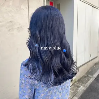 ロング カラー 韓国っぽ♡寒色/暗髪 🫧MOEKA🦋のヘアスタイル