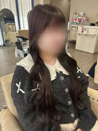 ロング カラー Una所属・韓国風カラー✄ カズホのヘアスタイル