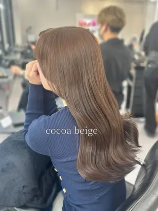 ロング カラー 心斎橋/ブリーチなし 髪質改善/レイヤーのヘアスタイル