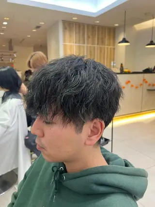 ショート パーマ メンズ メンズパーマ 岩成健志郎のヘアスタイル