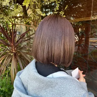 ミディアム カラー 💜にしむら みく💜のヘアスタイル