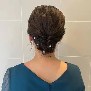 セミロング ヘアアレンジ T Ayaのヘアスタイル