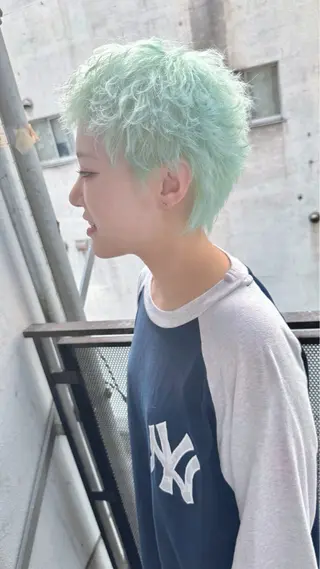 カラー 似合わせ×ハイトーン キドヨシキのヘアスタイル