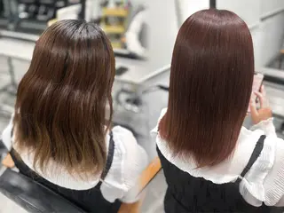 セミロング カラー pizzicato pacto所属・おおさと えみのヘアスタイル