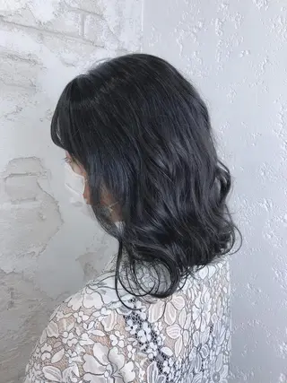 ミディアム カラー ️🩵透明感カラー Yūka🩵のヘアスタイル