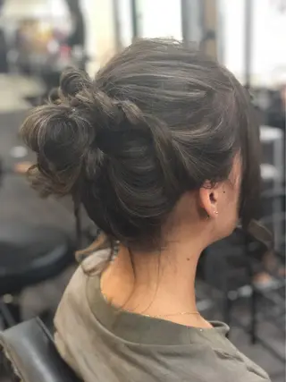 ミディアム 家田 竜のヘアスタイル