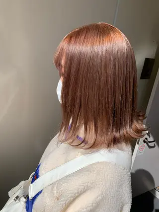 セミロング カラー ママ美容師まつげ 🤍まき🤍のマツエク・マツパデザイン