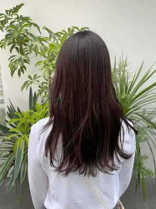 ロング カラー レイヤー×初 パーマ|hinakoのヘアスタイル