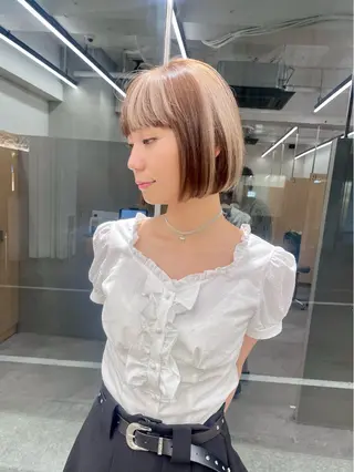 ショート カラー カット/ブリーチ TAIGAのヘアスタイル