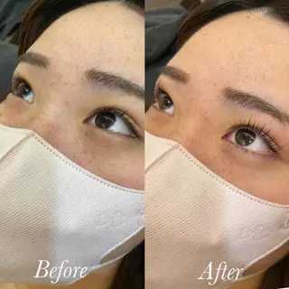 マツエク・マツパ アイブロウ aya/小顔レイヤー /柔らかカラーのヘアスタイル