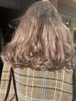 セミロング カラー ヘアアレンジ 🌿ニュアンスパーマ /ショート淳平のヘアスタイル